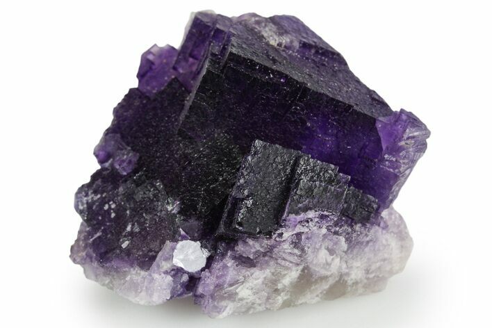Dark Purple Fluorite Crystal Cluster - Cave-in-Rock, Illinois #347823